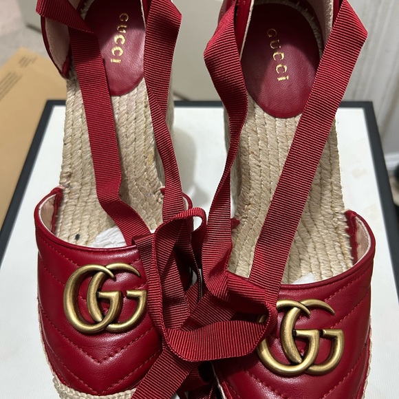 Gucci Marmont Red Gucci Shoes Women's Gucci Marmont Red